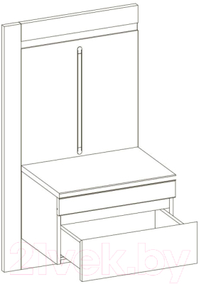 Прикроватная тумба Black Red White Kada S404-KOMP1S
