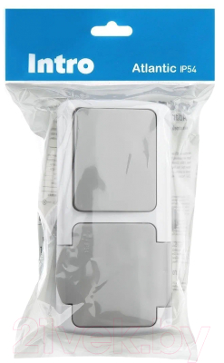 Блок выключатель+розетка INTRO Atlantic 5-701-03 / Б0050947