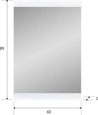 Зеркало Black Red White Azteca M246-LUS/60