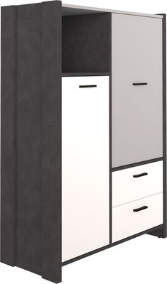 Шкаф Black Red White Kristoff REG2D2S/130