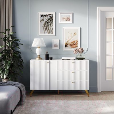 Тумба НК Мебель Reno КД-3 (белый)