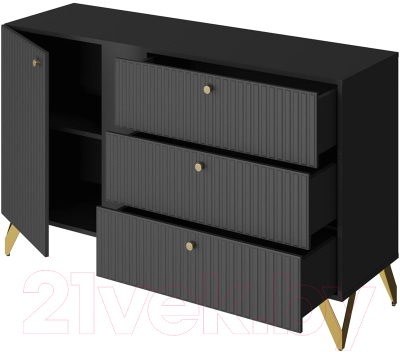Тумба НК Мебель Reno КД-3 (черный) - фото
