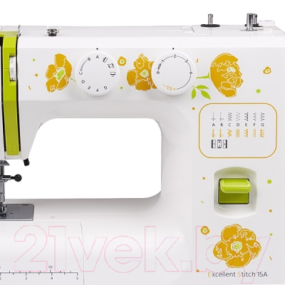 Швейная машина Janome Excellent Stitch 15A (белый)