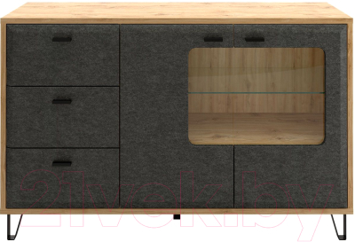 Тумба Black Red White KOM2W3S Grace с подсветкой - фото