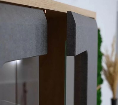 Тумба Black Red White Grace KOM2W1D2S с подсветкой