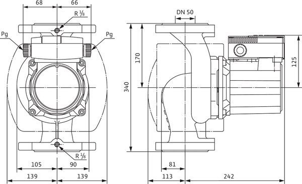 Циркуляционный насос Wilo TOP-S 50/15 DM PN6/10