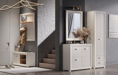 Тумба для обуви Black Red White Malta B136-BUT1D/110