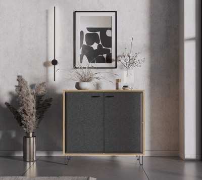 Тумба Black Red White Grace KOM2D