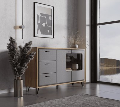 Тумба Black Red White Grace KOM2W3S