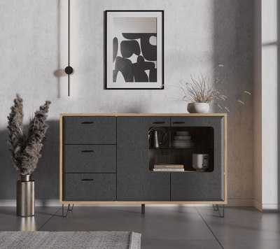 Тумба Black Red White Grace KOM2W3S