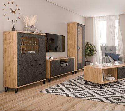 Тумба Black Red White Grace KOM2W1D2S