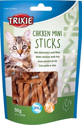 Лакомство для кошек Trixie Premio мини-стики куриные - фото