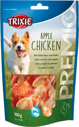 Лакомство для собак Trixie Premio кусочки с курицей и яблоком - фото
