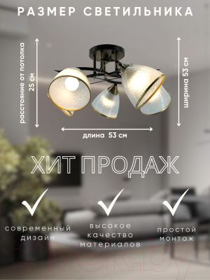 Люстра Aitin-Pro НПБ 02-5x60-101 / 6051/5