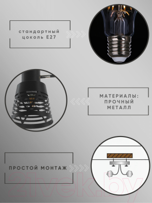 Потолочный светильник Aitin-Pro НПБ 02-2x60-101 / 6074/2