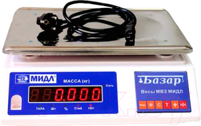 Весы торговые МИДЛ Базар 2(у) Н МТ 3 ВДА - фото