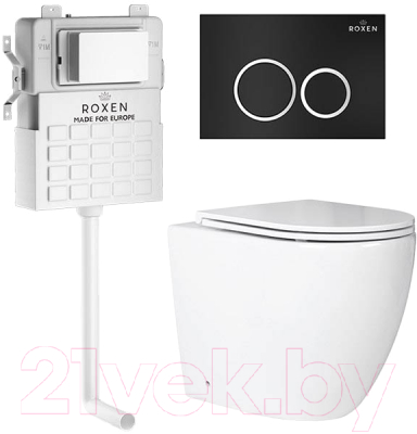 Унитаз приставной с инсталляцией Roxen Attach 966880 - фото