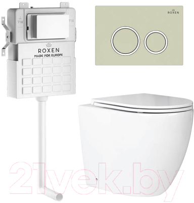 Унитаз приставной с инсталляцией Roxen Attach 966911 - фото