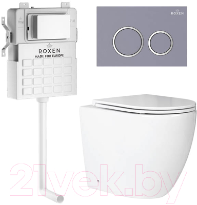 Унитаз приставной с инсталляцией Roxen Attach 966921 - фото