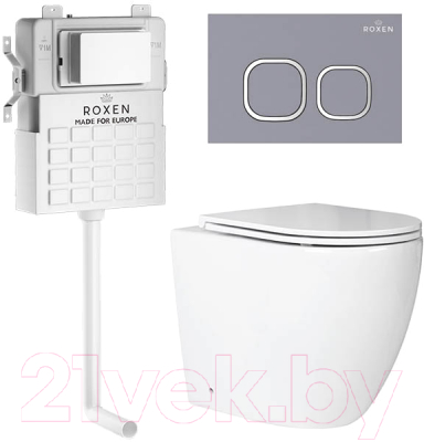 Унитаз приставной с инсталляцией Roxen Attach 966977 - фото