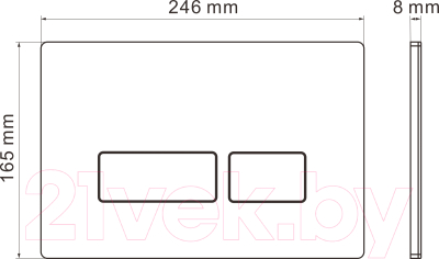 Унитаз приставной с инсталляцией Roxen Attach 967013