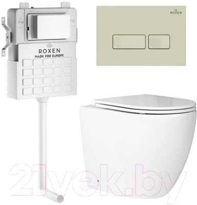 Унитаз приставной с инсталляцией Roxen Attach 967071 - фото