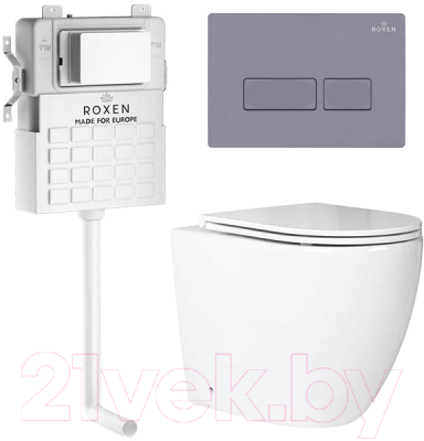 Унитаз приставной с инсталляцией Roxen Attach 967072 - фото