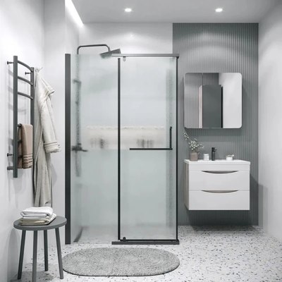 Душевая стенка Grossman Pragma 90x195 / 200.K33.03.90.10.02 (хром, стекло шиншилла)