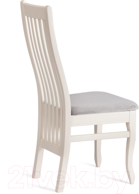 Стул Tetchair Dolce 40x46x100 (бук/Ivory White/велюр/Tenerife Ultimate Grey)