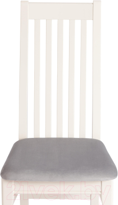 Стул Tetchair Dolce 40x46x100 (бук/Ivory White/велюр/Tenerife Ultimate Grey)