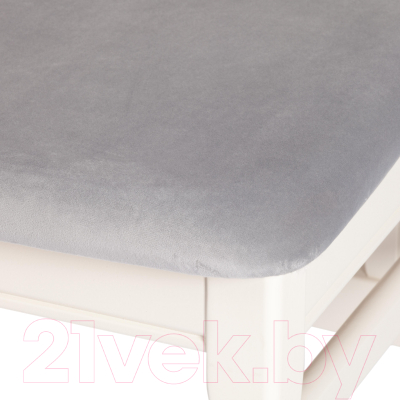 Стул Tetchair Dolce 40x46x100 (бук/Ivory White/велюр/Tenerife Ultimate Grey)