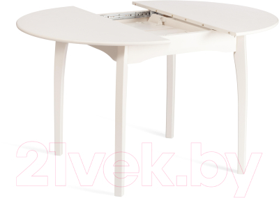 Обеденный стол Tetchair Diamante 100x100+30x75 круглый