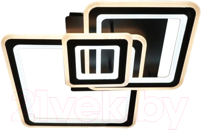 Люстра Estares Triplex Square 124W 3S-APP-596x596x146-BLACK/WHITE-220-IP20 - фото