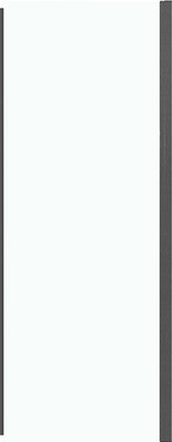 Душевая стенка Grossman Pragma 90x195 / 200.K33.03.90.42.00 (графит сатин/стекло прозрачное) - фото