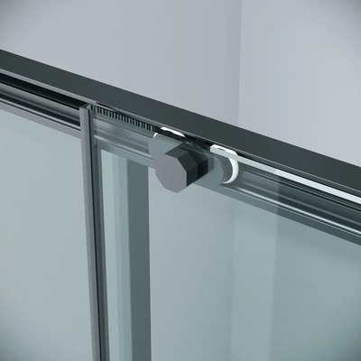 Душевая стенка Grossman Style 80x195 / 200.K33.05.80.21.00 (черный матовый, стекло прозрачное)