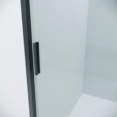 Душевая стенка Grossman Style 80x195 / 200.K33.05.80.21.00 (черный матовый, стекло прозрачное)