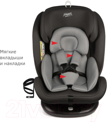 Автокресло Siger Престиж Isofix Lux / KRES3942 (графит)