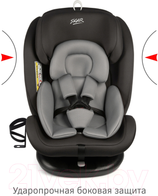 Автокресло Siger Престиж Isofix Lux / KRES3942 (графит)