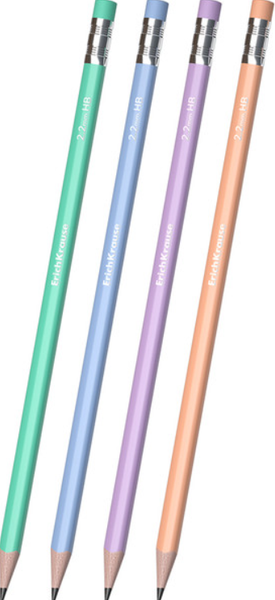 Набор простых карандашей Erich Krause Pastel Bloom / 60721 - фото