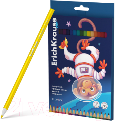Набор цветных карандашей Erich Krause Kids Space Animals / 61787