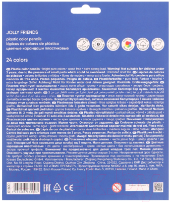 Набор цветных карандашей Erich Krause Jolly Friends / 61800