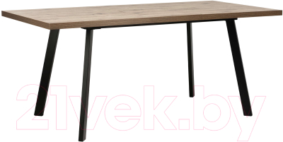 Обеденный стол Импэкс Leset Ковен 140 (черный/дуб велингтон)