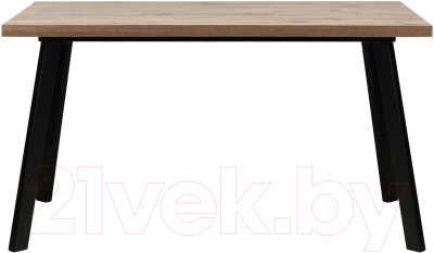 Обеденный стол Импэкс Leset Ковен 140 (черный/дуб велингтон)