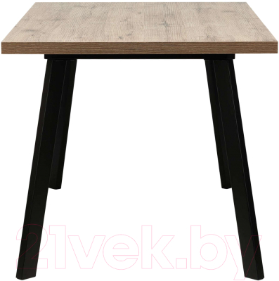Обеденный стол Импэкс Leset Ковен 140 (черный/дуб велингтон)