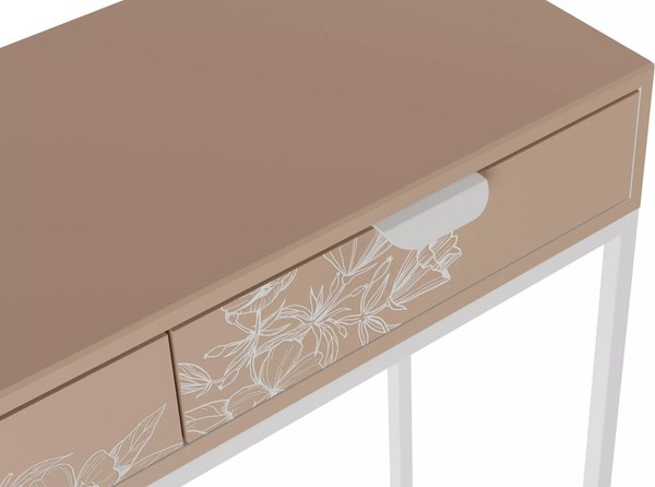 Консольный столик Импэкс Дрим (пудровый/белый)