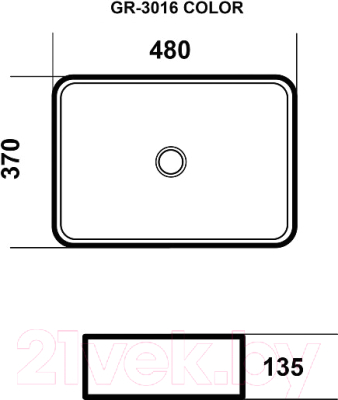 Умывальник Grossman GR-3016BBL