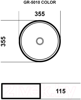 Умывальник Grossman GR-5010BBL