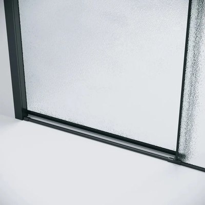 Душевая стенка Grossman Style 80x195 / 200.K33.05.80.21.02 (черный матовый/стекло шиншилла)