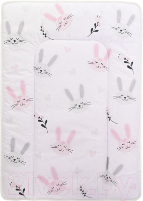 Пеленальный матрас Bambola Люкс Зайцы 70x50 / 8041 - фото