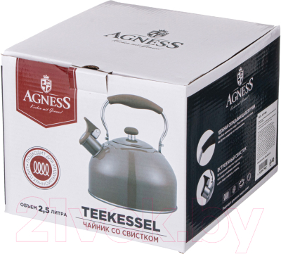 Чайник со свистком Agness 937-906